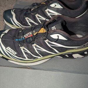 Salomon Men's Black and White Athletic Shoes